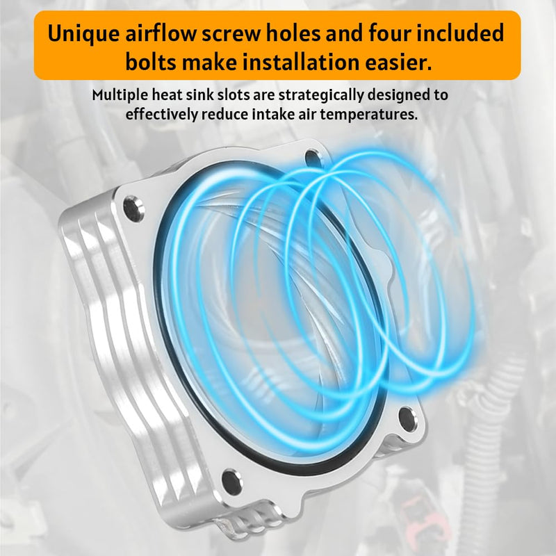 Throttle Body Spacer for 2009-2018 Dodge RAM 1500/2500/3500 with 5.7L HEMI V8 Engine - Performance Boost & Fuel Efficiency