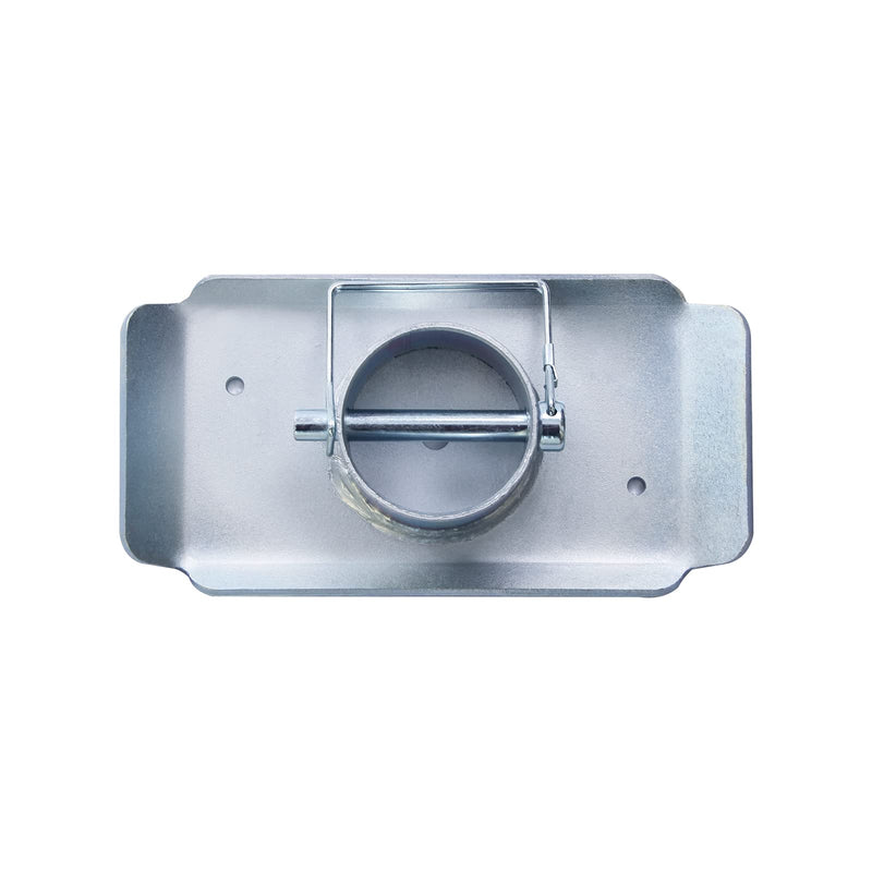 5000lbs Trailer Jack Foot Plate with Pin Base, Silver