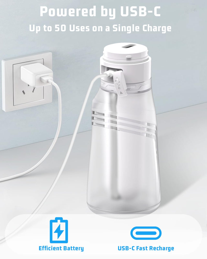 Portable Bidet for Travel with 400ml Bottle, Rechargeable Electric Travel Bidet with 3 Pressure Modes, Waterproof Handheld Bidet Sprayer for Women Men Baby Cleaning