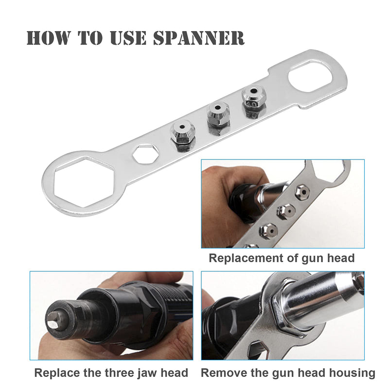 Pop Rivet Gun Tool Rivet Drill Attachment Power Drill Tool Kit Cordless Rivet Gun