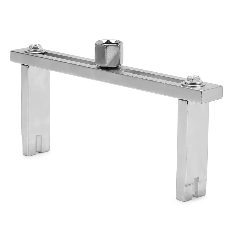 Fuel Pump Removal Tool, Adjustable Double Contact Fuel Pump Lock Ring Tool with 3/8” to 1/2” Drive Compatible with BMW,Mercedes-Benz,Volkswagen,Audi Fuel Tank Lids Removal/Installation