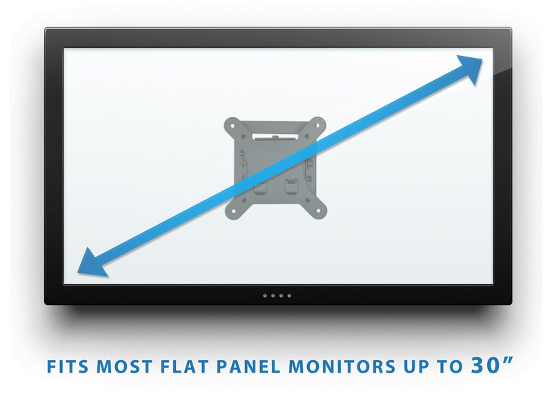 Mount-It! Small TV Monitor Wall Mount | Quick Release | Fits 13-32 Inch LCD/LED Screen | Max 33 Lbs | Slim Tilting Design | Easy Installation