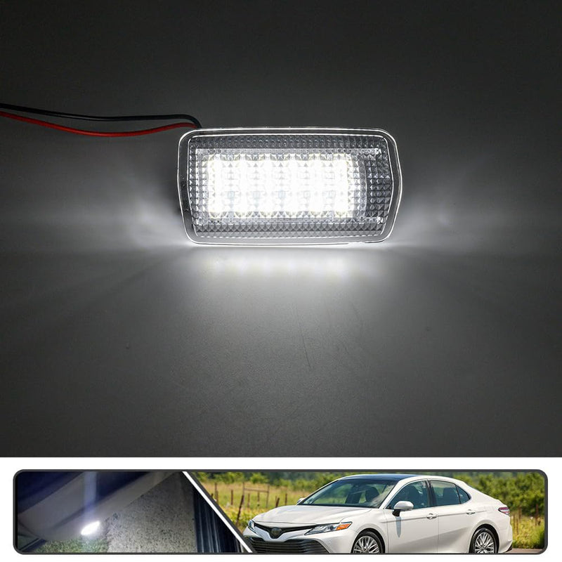 2Pcs LED Courtesy Door Light for Toyota 4Runner Camry Prius Tundra Sienna Avalon Lexus IS ES GS LS RX GX LX Powered by High Power SMD Xenon White LED Error Free