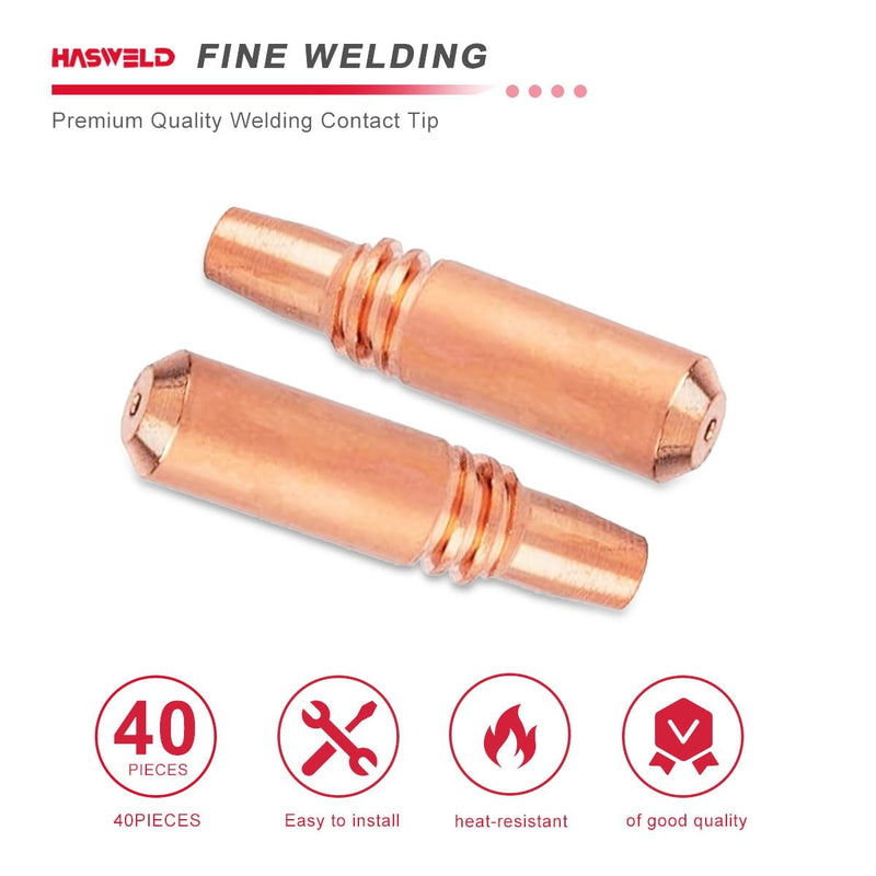 Contact Tips 206189 .052" 3/64AL Fits Miller Spoolmatic 15A 30A Pro Spool gun & XR Series Welding Gun Consumables 40PK 206189 40PK