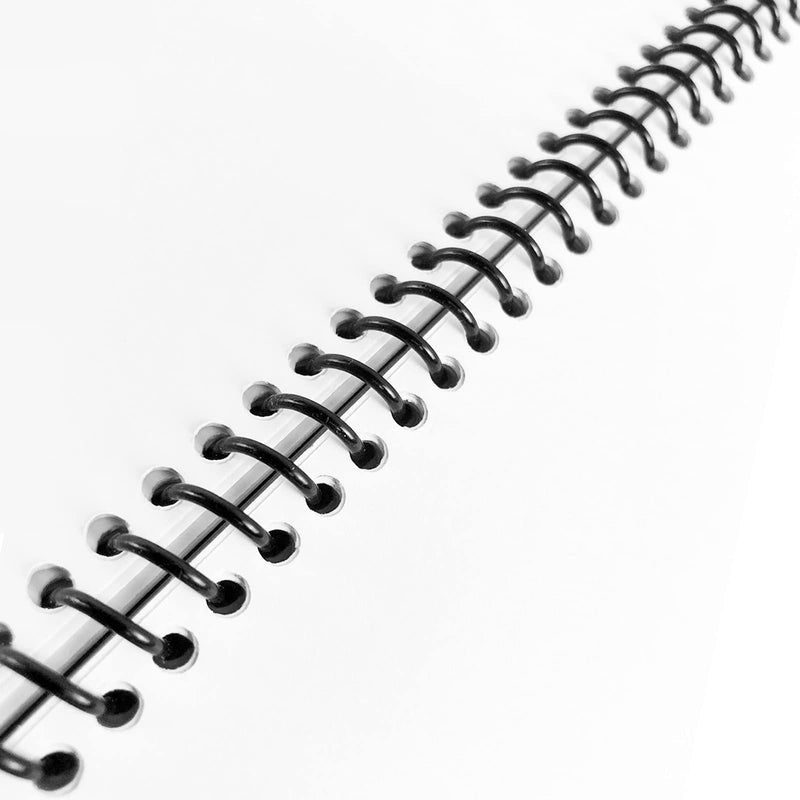 TOTiyea 50 Pack Plastic Spiral Binding Coils,20mm(3/4 ") Binding Spirals,170 Sheet Capacity,4:1 Pitch, Black 3/4" (170 Sheet Capacity)