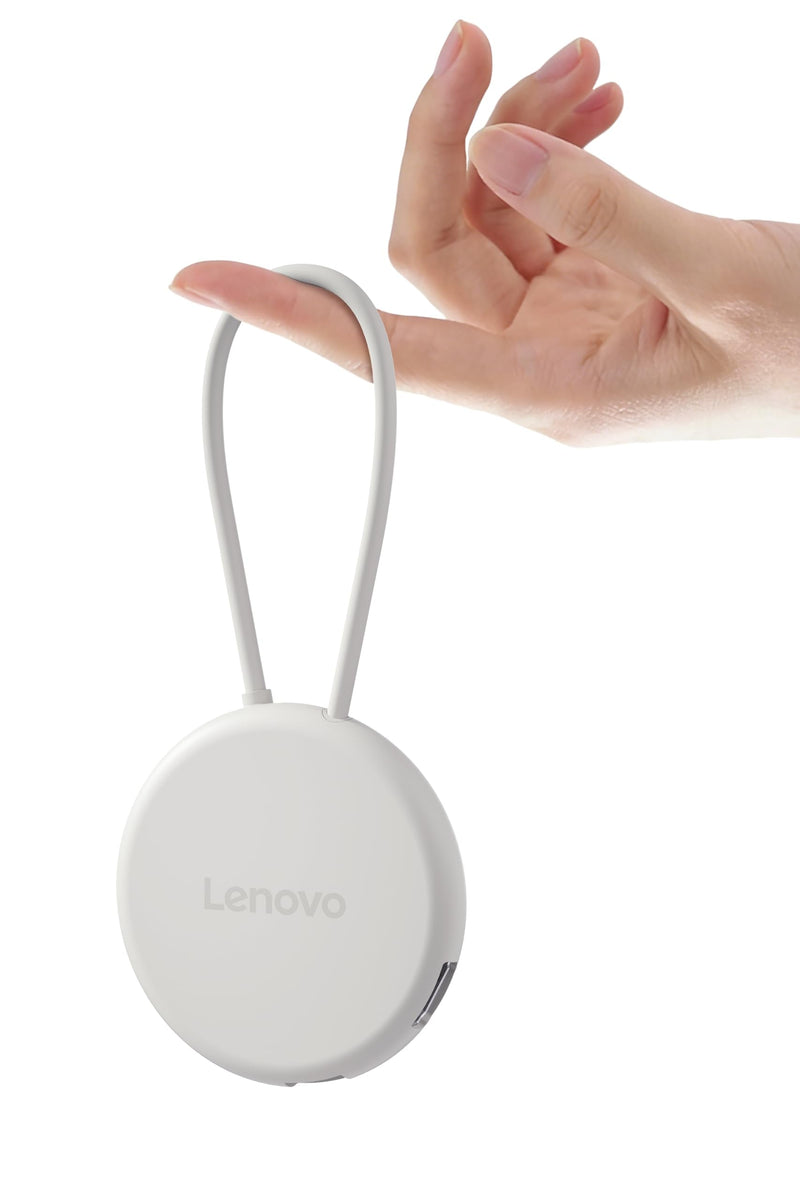 Lenovo Slim USB-C 3.2 Hub, 5-in-1 USB-C Hub with HDMI 2.1 (4K@60Hz), 10Gbps USB-C & USB-A Ports, 100W PD-in (65W Charging), Ultra-Thin Portable Dock with Cable Management for Laptop, Seashell