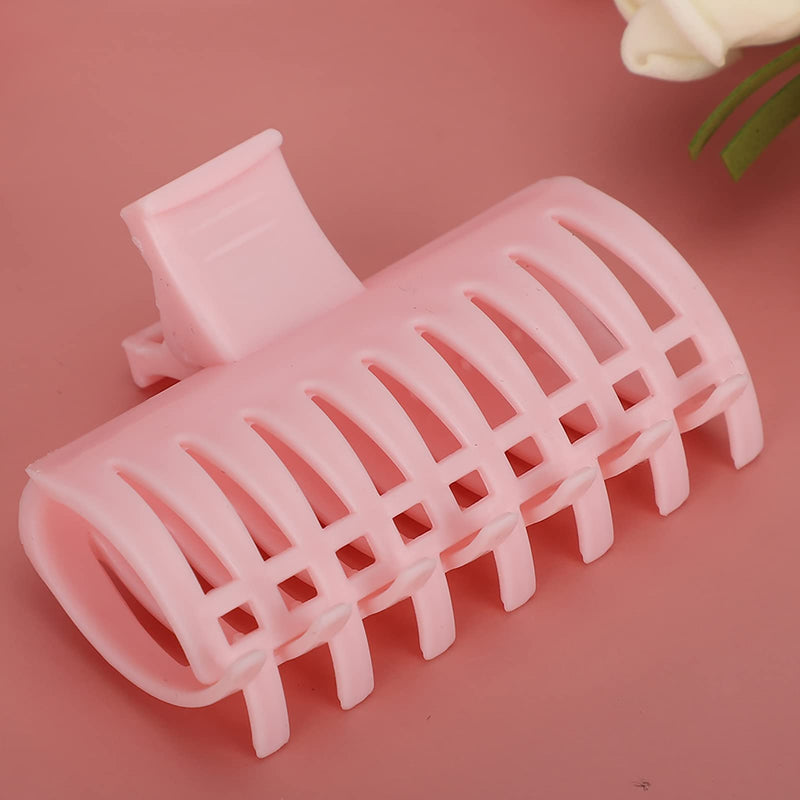 15Pcs/Set Curler Clip Hair Roller Fixing Clamp For Thin Hair, Hair Claws Clips For Hair, Matte Claw Clips, Neutral Hair Clips