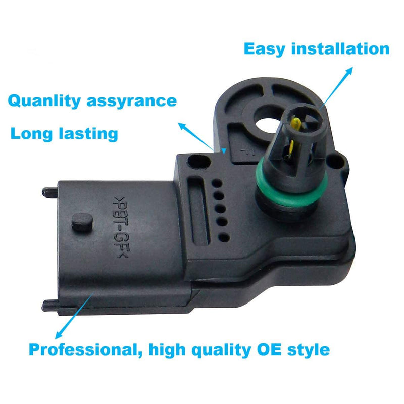 T-Map Sensor 2411528 Flow Sensor 2410422 Compatible with Polaris Series RZR,570,800,900,1000,EFI Replaces 2411082