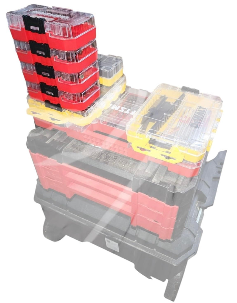 Craftsman Nano Small Versastack Compatible Stackable Plastic Storage Cases 4 Pack
