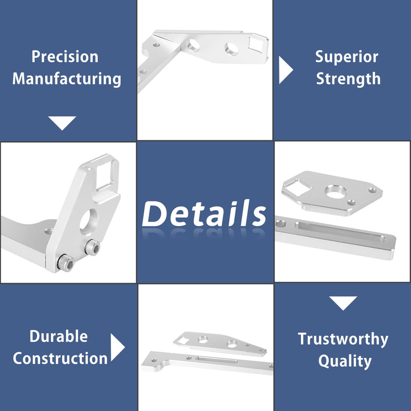 YESHMA Throttle Cable Bracket Compatible with LS LS1 LS2 LS6 Cathedral Port Sheet Metal Intake Manifold Aluminum, Compatible with Chevy 4.8 5.3 5.7 6.0