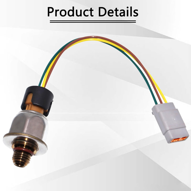 Fuel Injection Pressure Sensor ICP Sensor 1845536C91 3PP6-8 Oil Pressure Sensor Compatible with International Navistar Maxxforce DT466E DT570 1845536 1845536C92