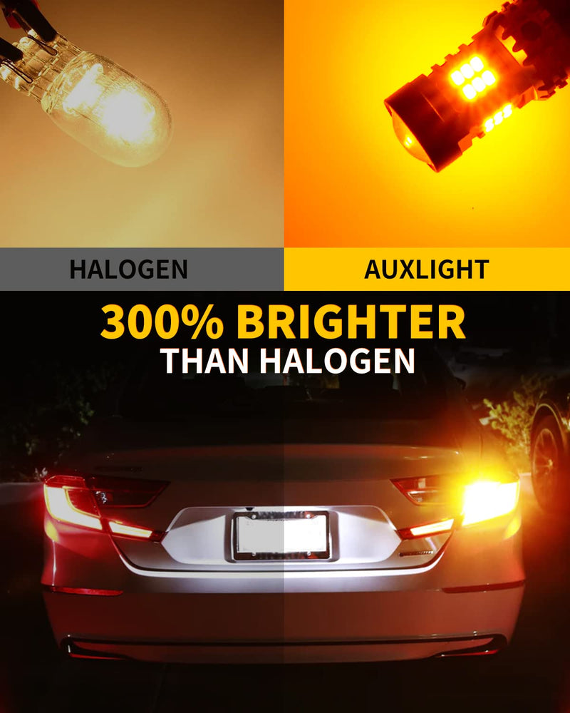 AUXLIGHT 7507 1156(150°) BAU15S LED Bulbs Extremely Bright PY21W 12496 7507AST 2641A Replacement for Turn Signal Lights, 2200K Amber Yellow (Pack of 2) 7507/BAU15S
