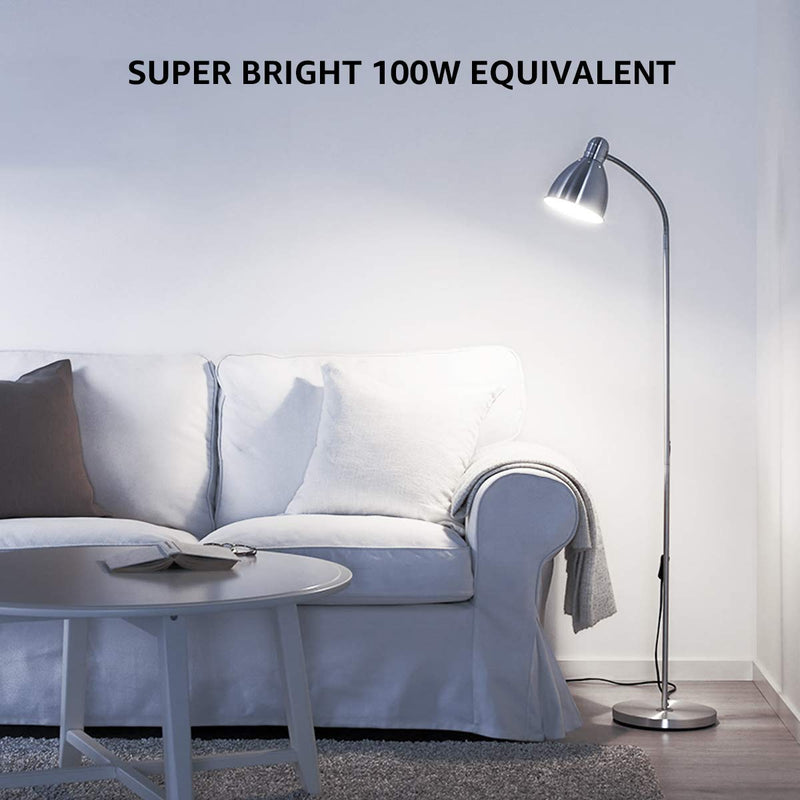 LE 100W Equivalent LED Light Bulbs, 14W 1500 Lumens Daylight White 5000K Non-Dimmable, A19 E26 Standard Base, 10000 Hour Lifetime, Pack of 6 6 Count (Pack of 1)