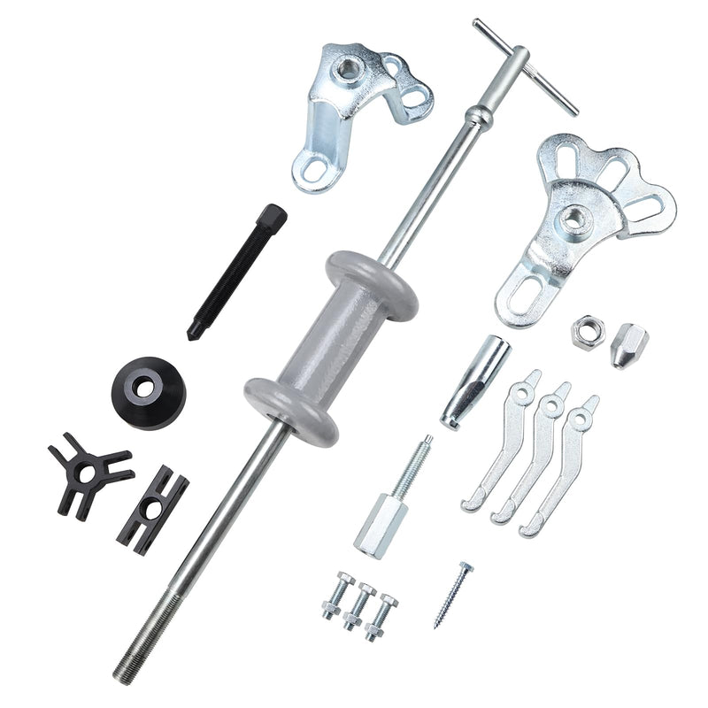 8MILELAKE 9 Way Slide Hammer Puller Axle Front Rear Wheel Bearing Dent Hub Gear Puller Remover Set
