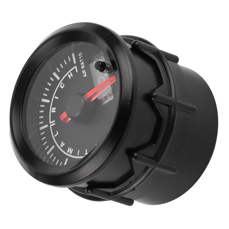 Acouto Air/Fuel Ratio AFR Gauge Air Fuel Ratio Gauge for Car 2.5in 12V Air Fuel Ratio Gauge Pointer Display High Accuracy Adjustable Warning Setting for Car