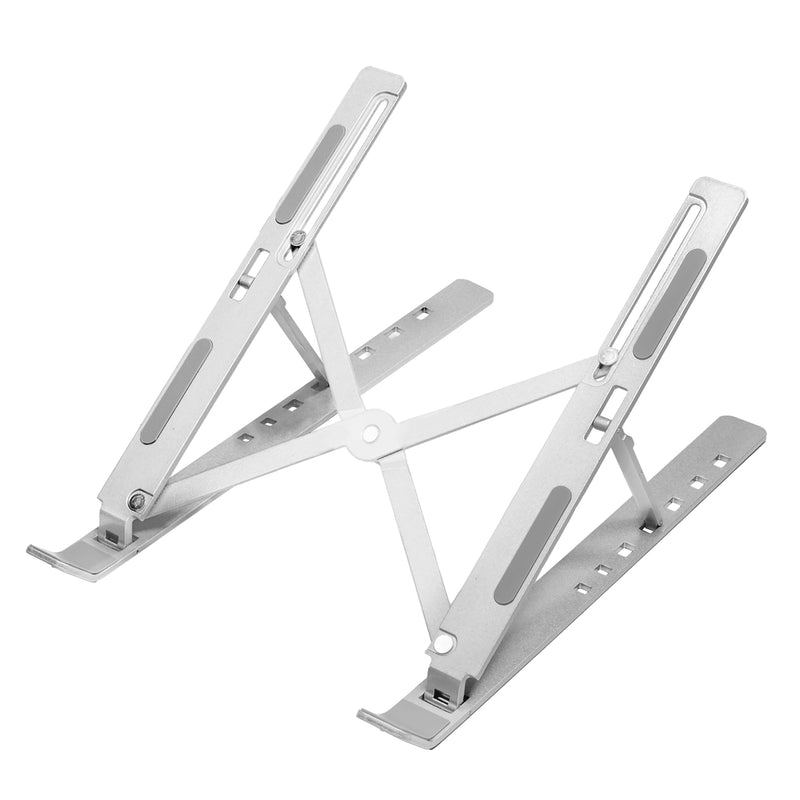 BoxWave Stand and Mount Compatible with Lenovo ROG Zephyrus G14 - Compact QuickSwitch Stand, Portable Multi Angle Viewing Foldable Riser - Metallic Silver
