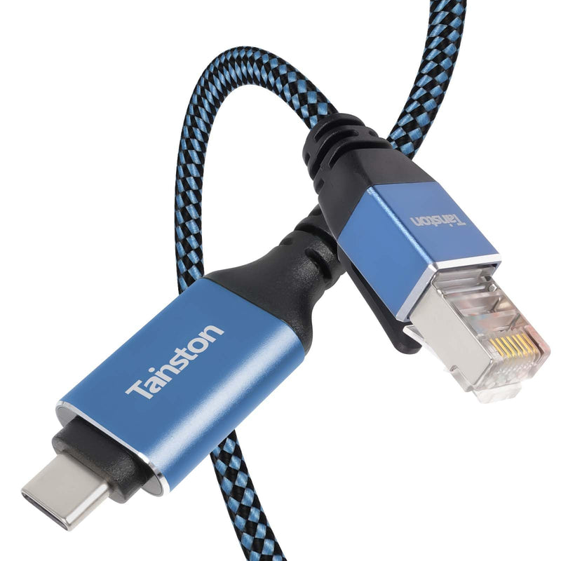 USB C to Ethernet Cable, 4Ft Type C to RJ45 Cable,USB C to Gigabit Ethernet Cable Compatible Thunderbolt 3/4,Directly Connected to Smartphone, Laptop, PC, Switch, Router, Modem and More 4 FT