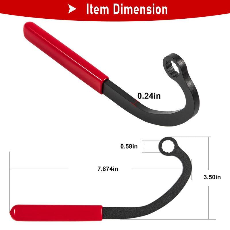 13mm Injection Pump and Idle Lock Nut Wrench Fits For Cummins B Series 5.9L Diesel Engines For Dodge Trucks Special Offset Wrench