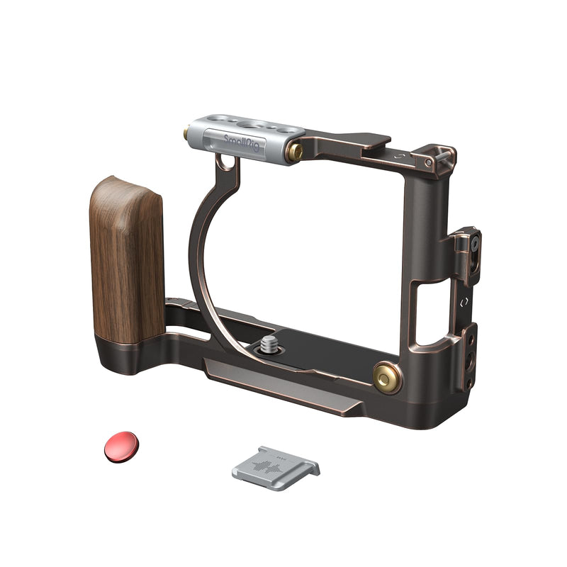 SmallRig X100VI Retro Cage for FUJIFILM X100VI, with 3/8"-16 Locating Holes for ARRI, Built-in Quick Release Plate for Arca, Shutter Button, and Hot Shoe Cover - 4557