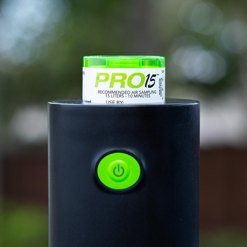 PRO15 Professional Air Sampling Cassettes (12 Pack) - Compatible with 15 LPM Pumps for Reliable Indoor Air Quality Mold Detection. Used by Thousands of InterNACHI / IAC2 Home Inspectors Nationwide
