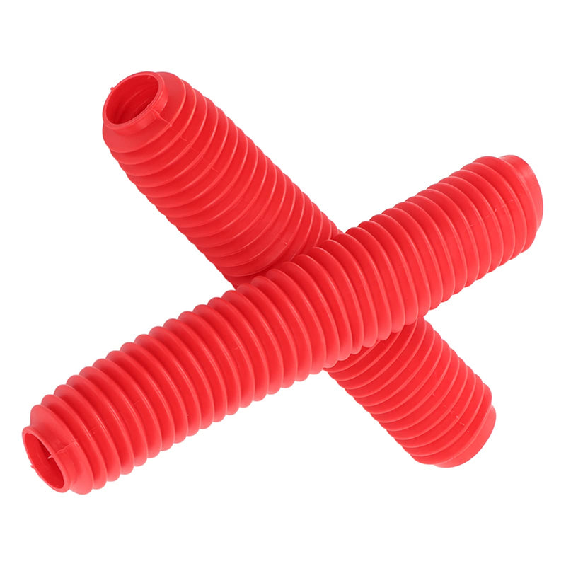 Keenso Pair Motorcycle Front Fork Shock Boots Dust Cover, Rubber Replacement for RM125 DR250 DRZ400 400 Other Other Other (Red), GeerPYBVZV6h9d-13