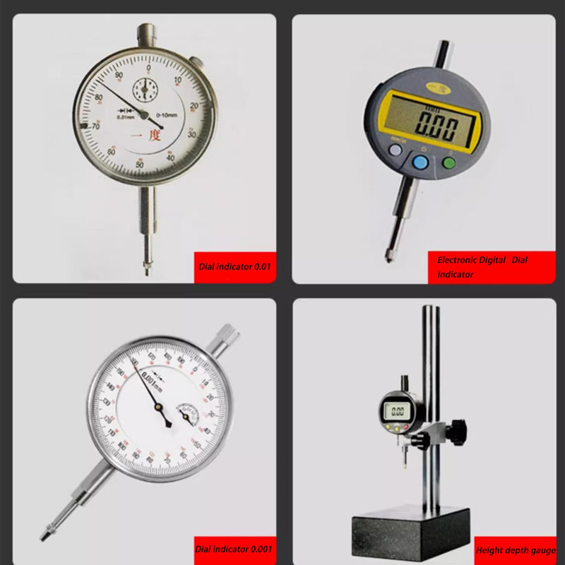6pcs Dial Indicator Extension Stem Rod Set,10 20 40 60 80 100mm Long Extend Rod.Electrical Digital Indicator Extension Stem Rod Set, M2.5 Thread,4.5mm Diameter 10-100MM
