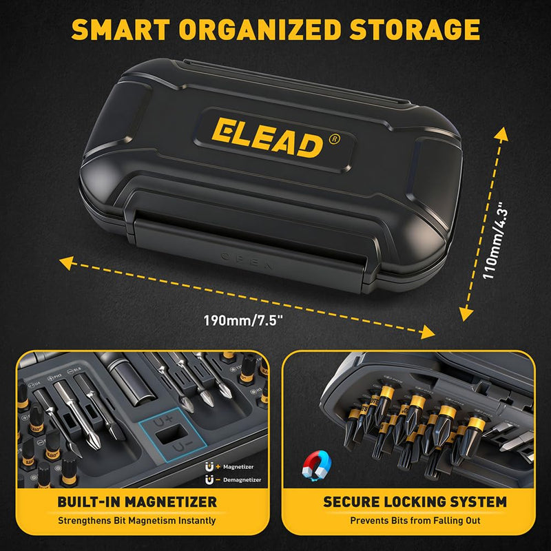 46 in 1 Magnetic Ratchet Screwdriver Set, Multi-Bit Screwdriver Kit, Nut Driver Set, Detachable Ratchet Handle with Storage Case, Repair Tool Kit for Furniture, Computer, Bicycle 46-in-1 New Version