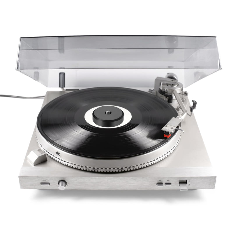 MECCANIXITY 45 Record Adapter, 1.5'' Aluminum Matte Vinyl Record Adapter Turntable Disc Weight Stabilizer Universal Disc Stabilizer for 45 RPM Vinyl Discs, Black