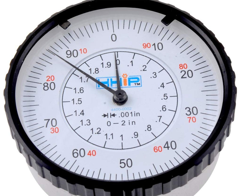 Pro Series by HHIP 4400-0002 Pro Series Dial Indicator, .001" Graduation, 0-100 Reading, 0-2" 0-2" Range, .001" Graduation
