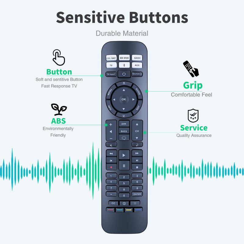 Universal RC-PWS III IR Replacement Infrared Remote Control for Bose Series II Solo 5/10/15/A11 - Compatible with Bose CineMate Home Theater & Sound Systems
