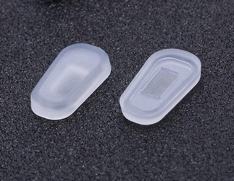 5 Pairs Slip-on Nose Pads Covers,Soft Silicone Eyeglasses Nosepads Anti-slip Glasses Nose Piece,Eyewear Protective Covers Eye Pads, Nose Bridge Pads Nose Guards Eye Glasses Repair Kits Frosted White