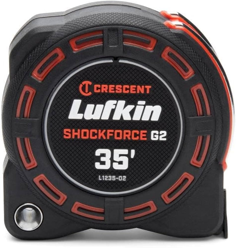 Lufkin 1-3/16" x 35' Shockforce G1 Dual Sided Tape Measure - L1135B 35'