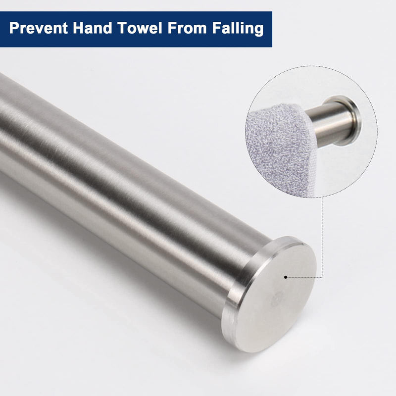 NearMoon Hand Towel Holder/Towel Ring, Thicken Stainless Steel Hand Towel Bar for Bathroom, Rustproof Wall Mounted Towel Rack, Contemporary Style Bath Accessories, 9 Inch (5 Pack, Brushed Nickel) 5