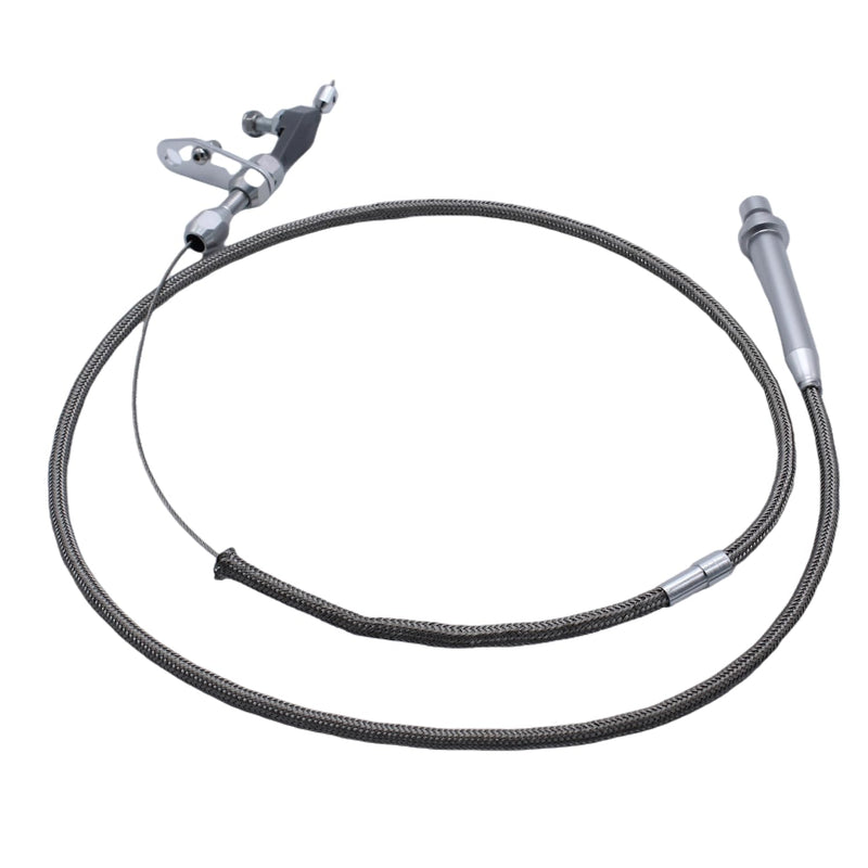 TH-350 Kickdown Cable, Stainless Steel Braided Kickdown Cable for 350 Turbo Transmission Assembly Detent Kickdown for Chevy TH350