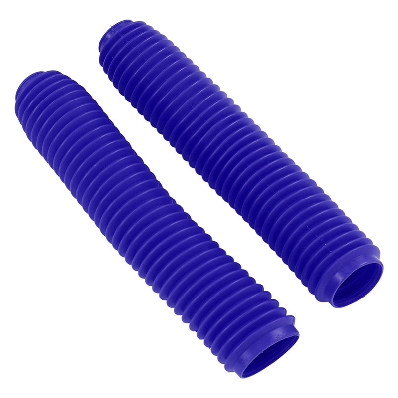 Motorcycle Front Fork Cover Pair Motorcycle Front Fork Shock Boots Dust Cover Replacement for RM125 DR250 DRZ400 400 (Blue) Blue