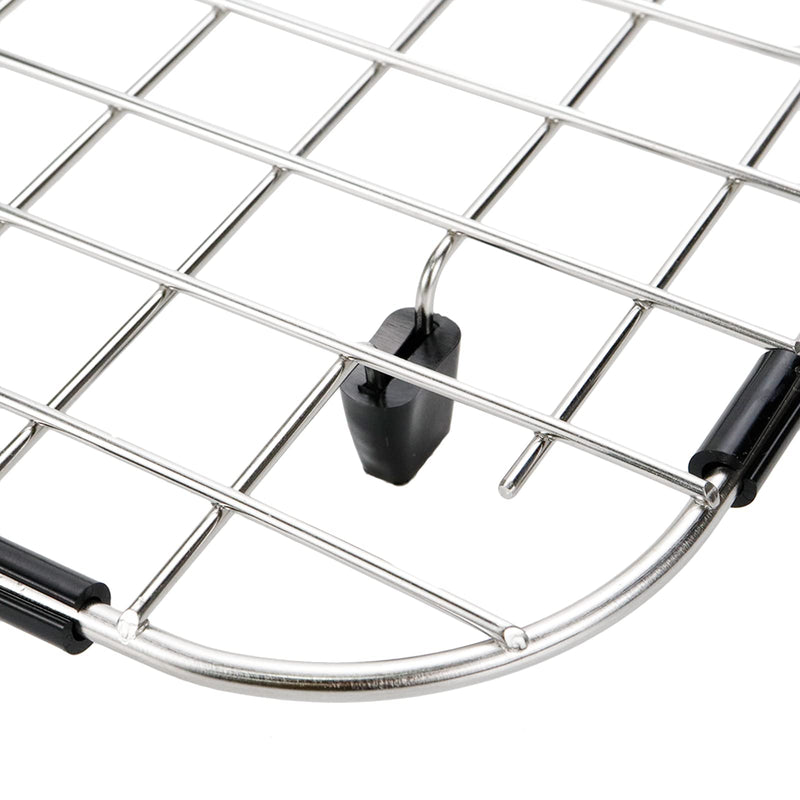 2pcs Sink Protectors Stainless Steel Sink Bottom Grid for Kitchen 14 x 12 inch, Heavy Duty Kitchen Grid Sinks Bottom Protector Center Drain Hole(2 Pack, 14"×12")