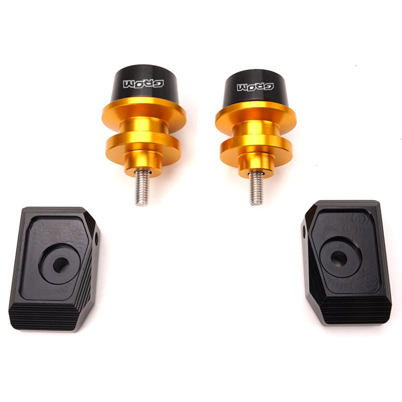 Compatible with Grom 125 2024 2025 MSX125 MSX 125 2013-2021 2022 2023 Grom Accessories CNC Motorcycle Swingarm Spools Sliders Rear Wheel Axle Stand Screws Adapter (Gold) Gold