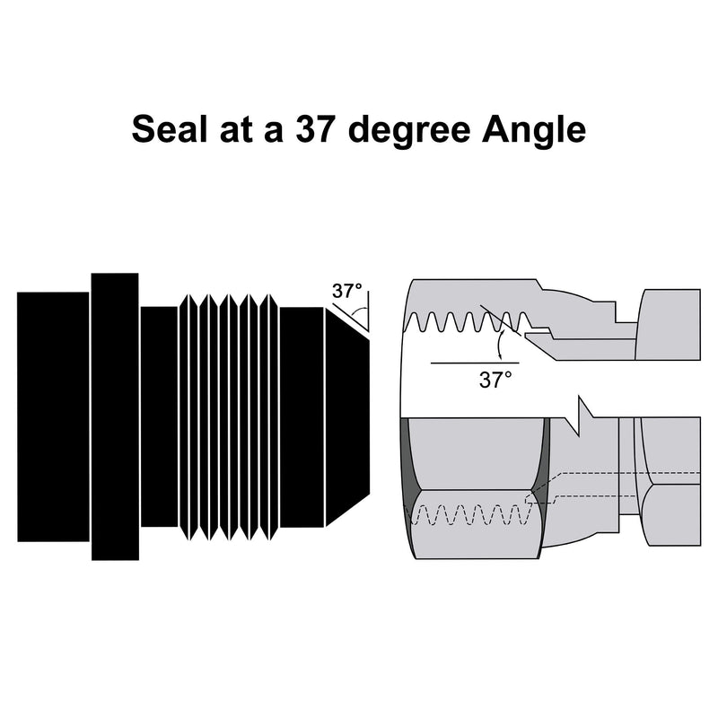 EVIL ENERGY 12AN Male Weld on Bung Fitting Aluminum 2PCS 2