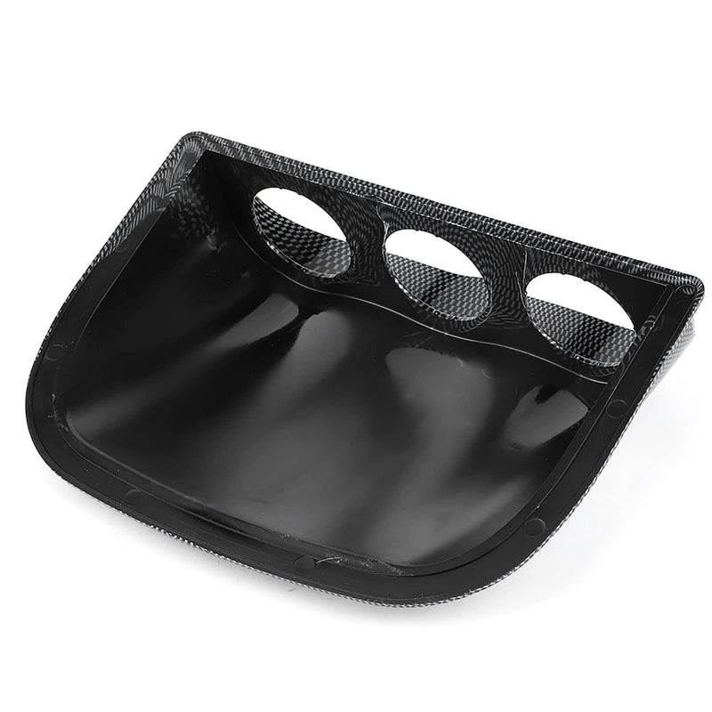Universal 3 Hole 2in Triple Dash Gauge Pod Meter Mount Bracket Auto Accessory Applicable Car Dashboard (Carbon Fiber) Carbon Fiber Style