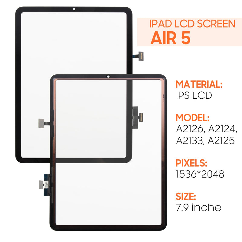 for iPad Air 5 Touch Screen Replacement 10.9" A2588, A2589, A2591,for iPad Air 2022 Touch Screen Panel Digitizer Screen Replacement Repair Kits