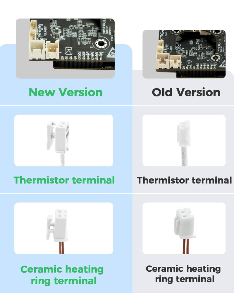 Creality 2025 New Version K1 Series Hotend PCBA Adapter Board, K1 SE Hotend Toolhead Module, T9_GD32F303CBT6 NOZZLE-C-V13 HQPCB-2 PCBA Breakout Module Replacement for 3D Printers K1 SE/K1C/K1/K1 Max