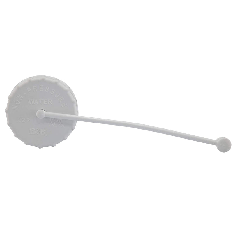 RecPro Fresh Water Fills Cap Only | 222PW-A Polar White or Black Cap and Strap (White) | Made in America 1 Count