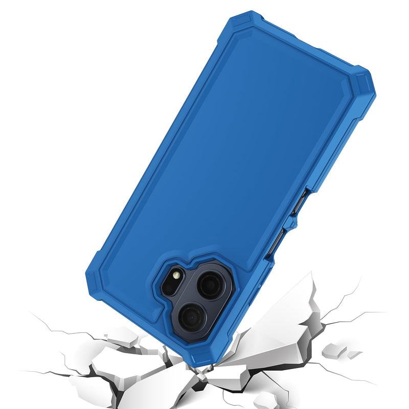 for TCL NXTPAPER 70 Pro 5G Phone Case with Screen Protector Blue | TCL NXTPAPER 70 Pro Case Full Body Protection Front PC Back Soft Silicone Bumper,Heavy Duty Protection Shockproof Corner