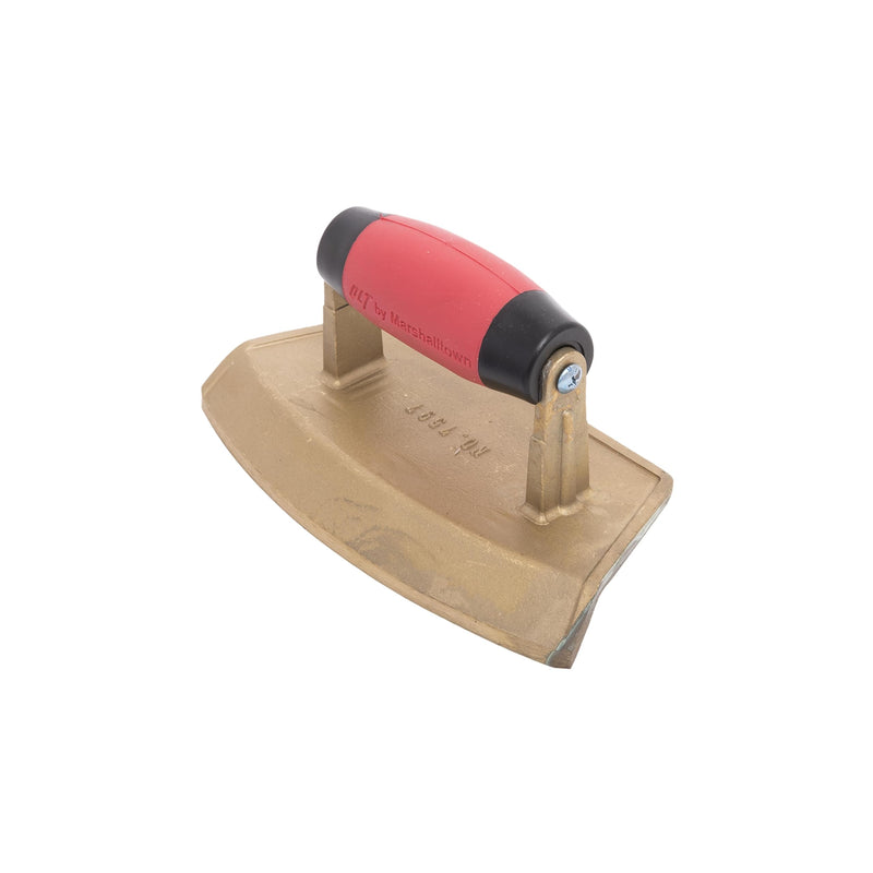 MARSHALLTOWN QLT Bronze Chamfer Tube Concrete Hand Edger, 23 7/8 Inch Tube Diameter, Soft Grip Handle, 7597 One Size