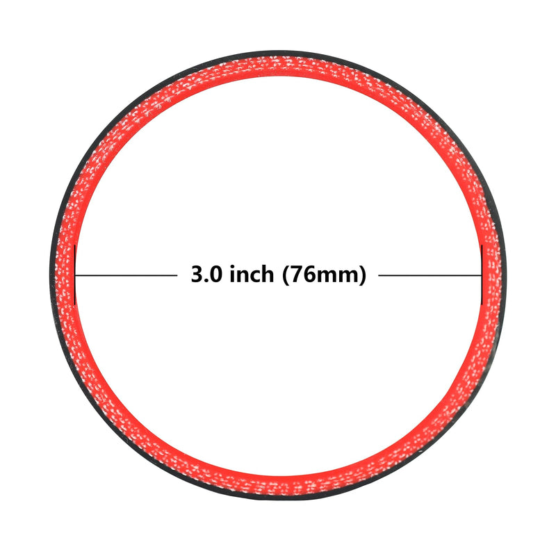 Ucreative Straight ID: 3.0" (76mm) Silicone Hose Coupler High Temperature 4-ply with T-Bolt Clamp 3.0" (76mm)