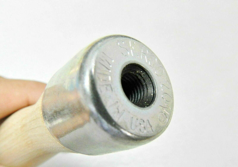 Lutz Skroo-Zon File Handles Wood # 5 for 8" Files 6 Pieces Self Threading USA