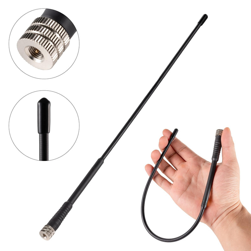 Long Range Upgrade Whip Flexible Receiver Replacement Antenna(Black) Perfect for Garmin GPS Alpha 100 200 200i 300 300i Astro 220 320 430, Effective Extended Remote Range, Eifagur