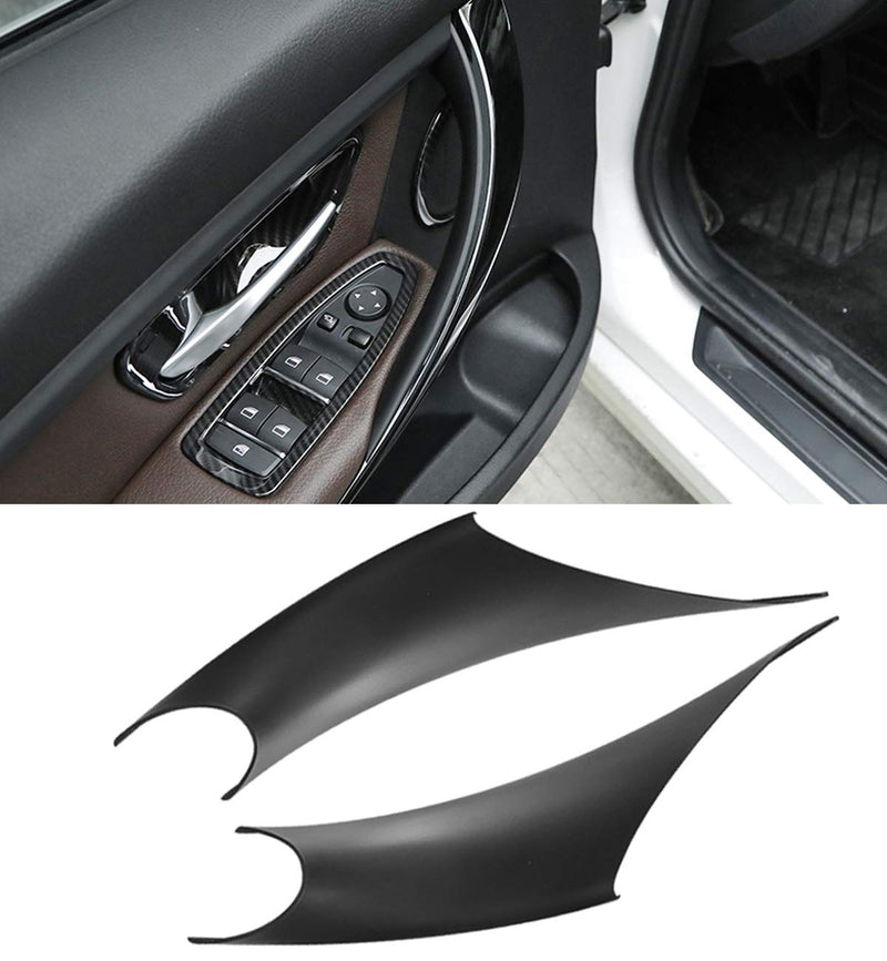 Jaronx 2PCS Door Handle Covers Compatible with BMW 3 Series 4 Series Driver Side &Passenger Side Door Pull Handle Covers (Compatible with BMW 320i,328i,330i,335i F30/F31 and 428i, 435i F32/F36)(Black) Black Left Front+Right Front