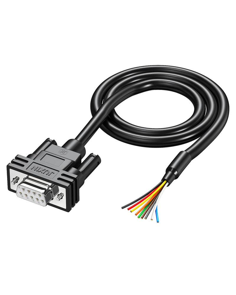 DB9 Extension Cable 9 PIN Female Connector to Bare Wire D-SUB 9-Pin RS232 Serial Cable with Bare Wire End Cable (DB9 Female, 3FT) DB9 female