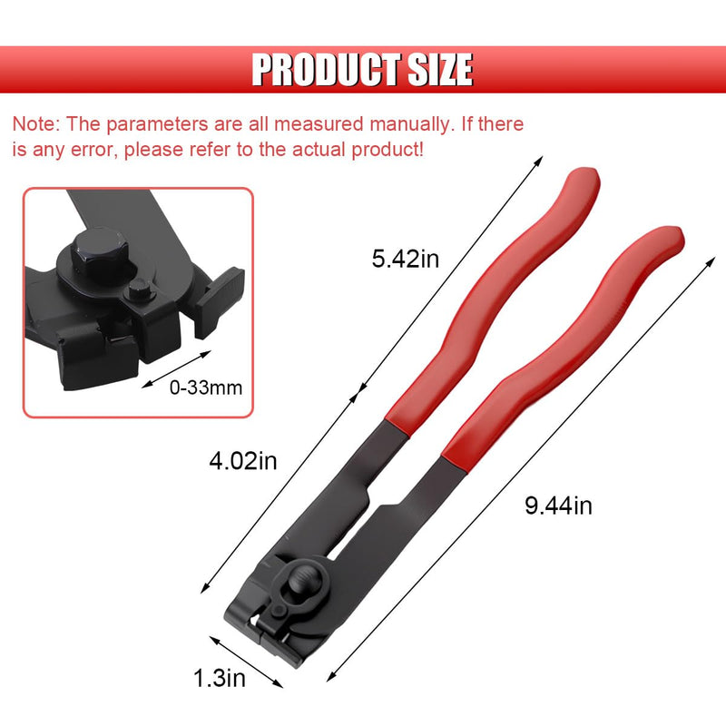 CV Boot Clamp Plier, Ear Type CV Boot Crimp Tool, Carbon Steel Axle Boot Clamp Plier, Universal Car Repair Tool for Most Cars
